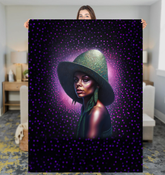 Close-up of the soft and cozy texture of the Modern Serenity Sherpa Blanket.